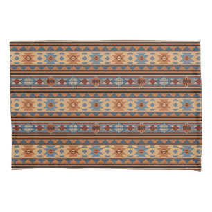 Funda De Cojín Diseño del Suroeste Patrón Tribal de Adobe Gray Br