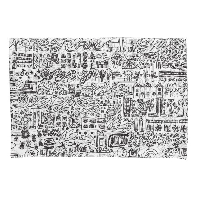 Funda De Cojín Diseño geográfico, patrón abstracto. (Anverso)