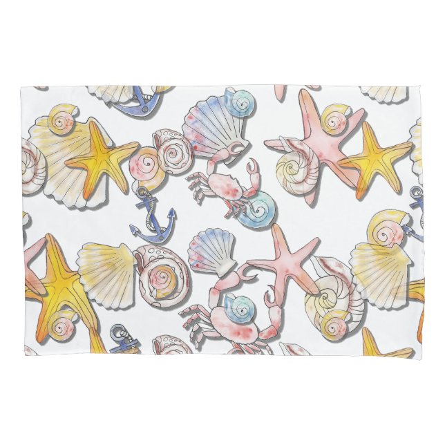 Funda De Cojín Diseño sencillo de playa (Anverso)