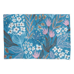 Funda De Cojín Ditzy Floral: Diseño de primavera vintage.