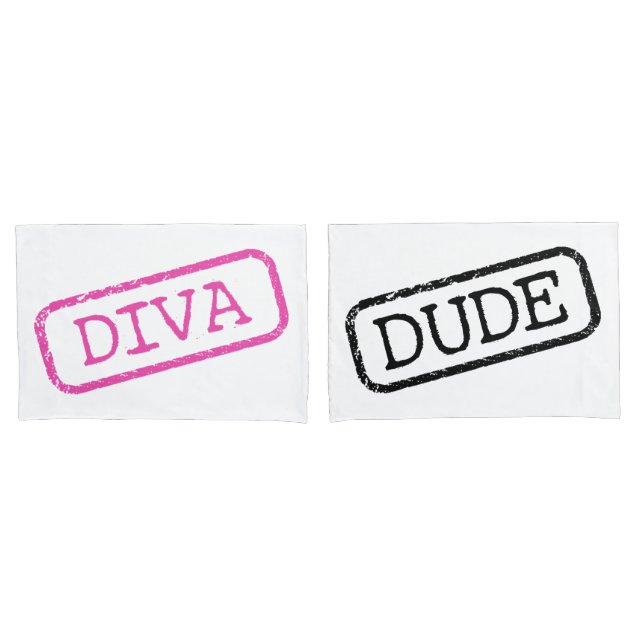 Funda De Cojín "Diva" y "Dude" (Anverso - Set)
