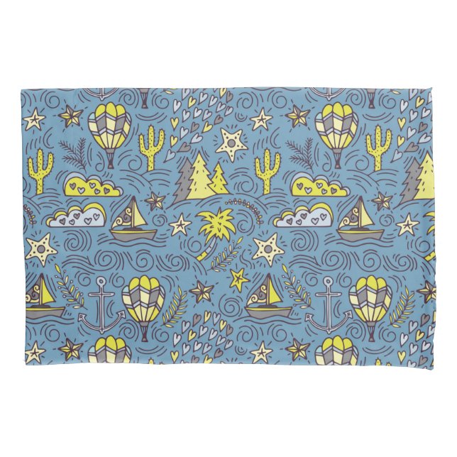 Funda De Cojín Diversión del viaje (Anverso-izquierdo)