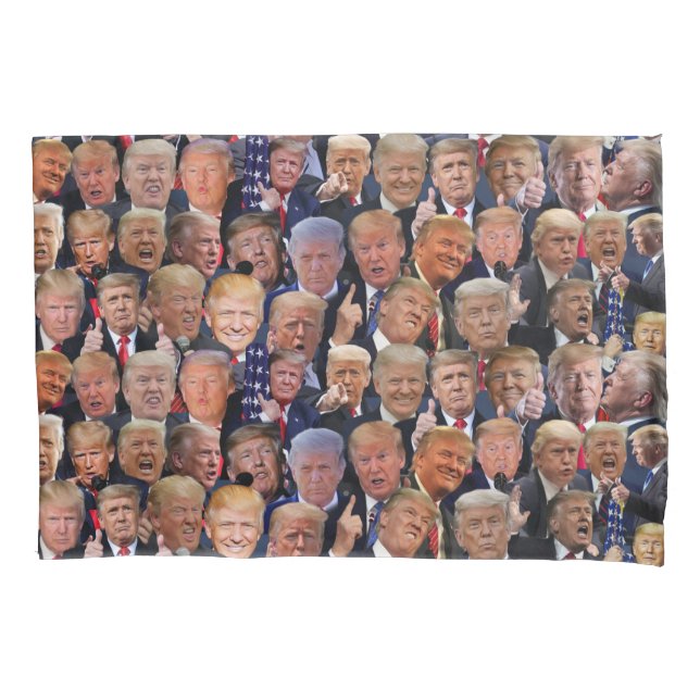 Funda de cojín divertida regalo de Trump (Anverso)