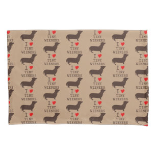 Funda De Cojín Divertido Amo Wiener Dachshund Pequeño