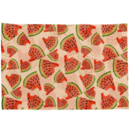 Funda De Cojín Divertido Watermelon Bite Pattern Peach