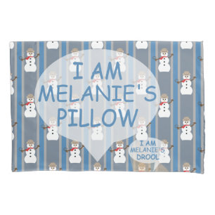 Funda De Cojín Divertido y divertido detective Snowman