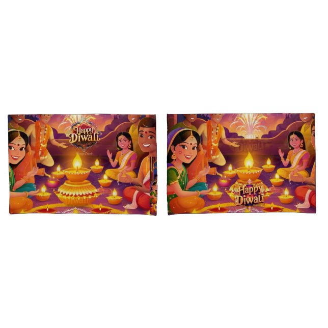 Funda De Cojín Diwali (Anverso - Set)