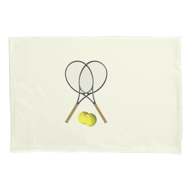 Funda De Cojín Doble Tenis Crema (Anverso)