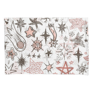 Funda De Cojín Doodles cósmicos: estrellas y cometas