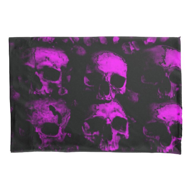 Funda De Cojín Dormitorio morado gótico muerto (Anverso)
