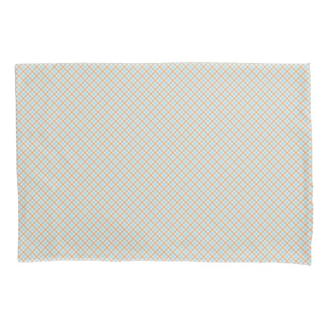Funda De Cojín Dos individuales rectangulares con un sutil diagon (Anverso)