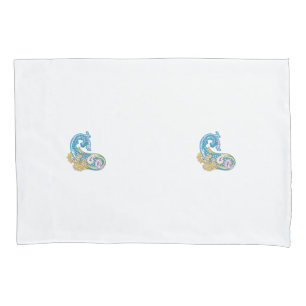 Funda De Cojín Dot, Sherpa Blue, Golden Sand Design