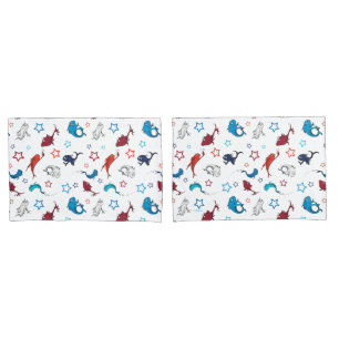 Funda De Cojín Dr. Seuss Un pez dos peces patrón de estrella