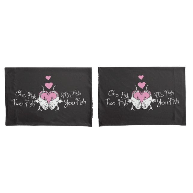 Funda De Cojín Dr. Seuss Valentine | Un pez dos (Anverso - Set)