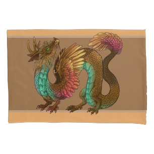 Funda De Cojín Dragón de Feathered