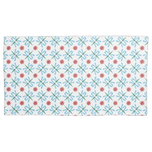 Funda De Cojín Dragonflies azules, lirios de agua rosada en blanc