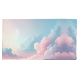 Funda De Cojín Dreamy Cloudscape — Pastel Sky Fantasy Art