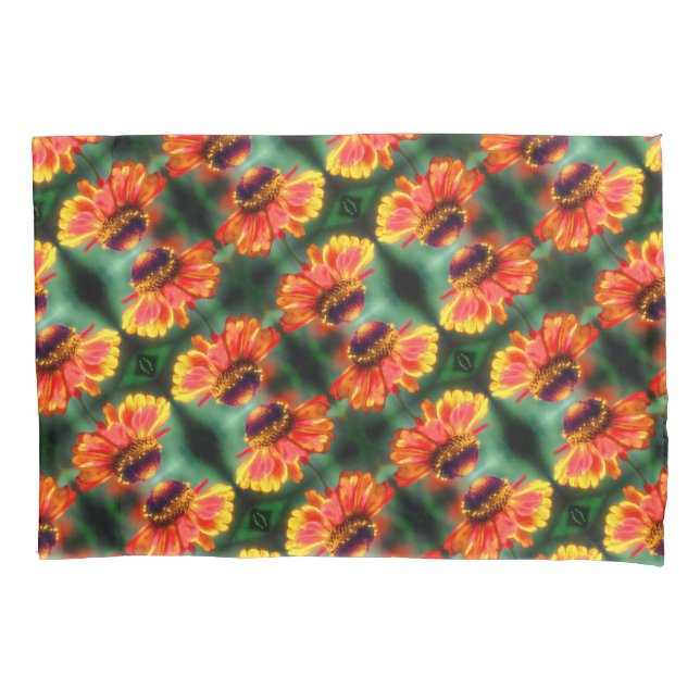 Funda De Cojín Dreamy Zinnia Flower Pattern (Anverso)