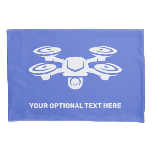 Funda De Cojín Drone de texto de personalizado