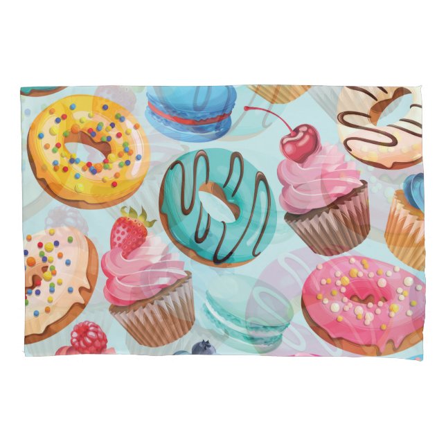 Funda De Cojín Dulces dulces: Patrón de Delight. (Anverso)