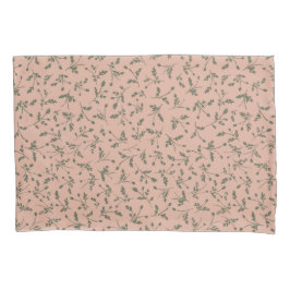 Funda De Cojín Dusty Rose Modern Farmhouse Daisy Buds Pattern
