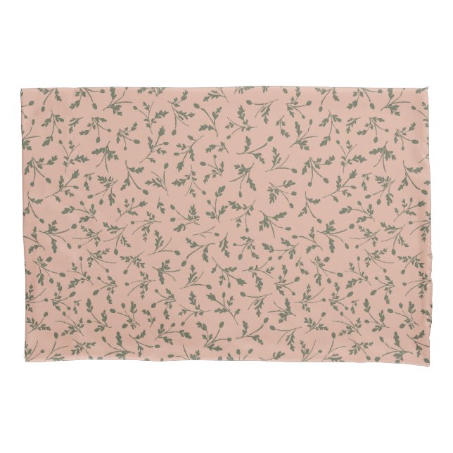 Funda De Cojín Dusty Rose Modern Farmhouse Daisy Buds Pattern (Anverso)