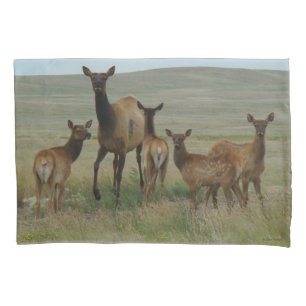 Funda De Cojín E44 Alces hembra y crías