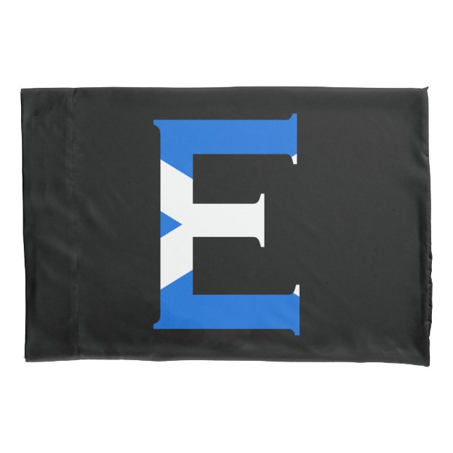 Funda De Cojín E Monograma sobrepuesto sobre el pcnt de la bander (Anverso)