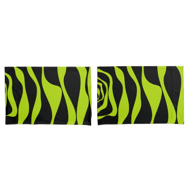 Funda De Cojín Ebb y Flow 4 - Lime Green (Anverso - Set)