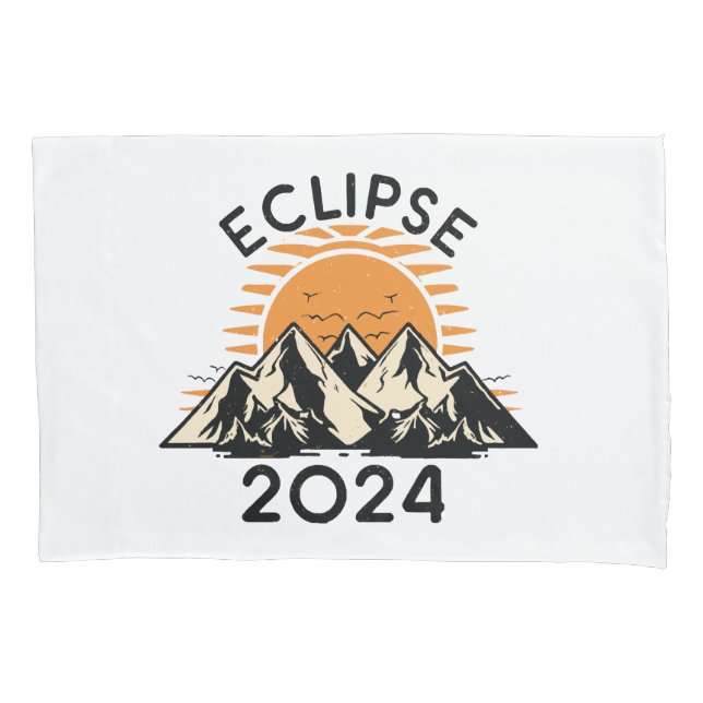 Funda De Cojín Eclipse solar total 2024 (Anverso)