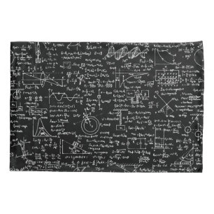 Funda De Cojín Ecuaciones de la física en //negro