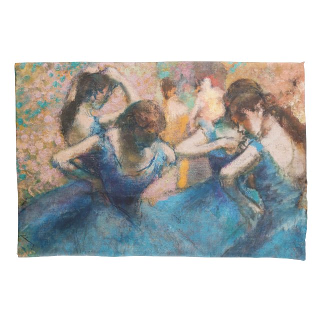Funda De Cojín Edgar Degas - Bailarinas en azul (Anverso)