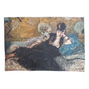 Funda De Cojín Edouard Manet - Dama de fans