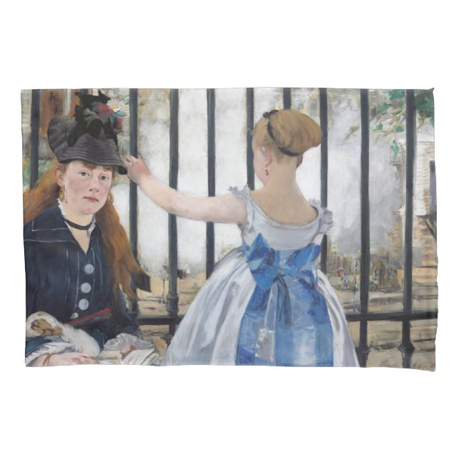 Funda De Cojín Edouard Manet - El ferrocarril (Anverso)