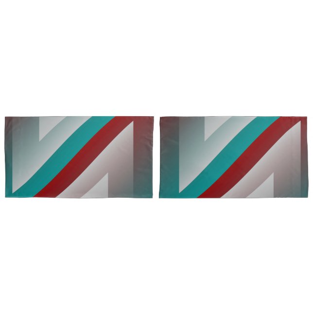 Funda De Cojín efecto de esfera gris burdeos verde azulado (Anverso - Set)