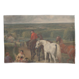 Funda De Cojín Ejercicio de los caballos reales (arte equino)