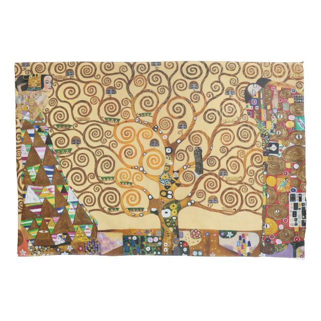 Funda De Cojín El árbol de la vida | Gustav Klimt | (Anverso)