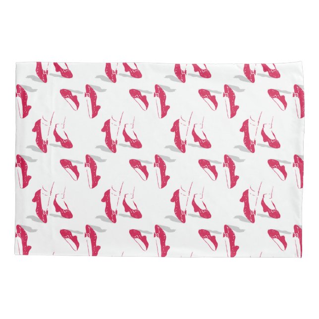 Funda De Cojín El Asistente De Oz™ | Patrón Ruby Slippers™ (Reverso)