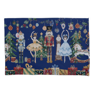 Funda De Cojín El ballet de cosecha desnuda Feliz Navidad