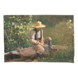 Funda De Cojín El chico blanco (de Winslow Homer)