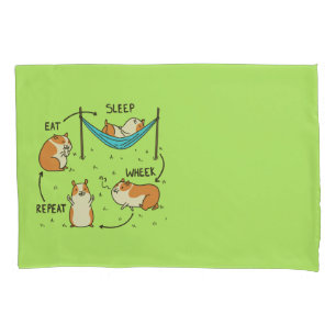 Funda De Cojín El ciclo vital de un cerdo guineano