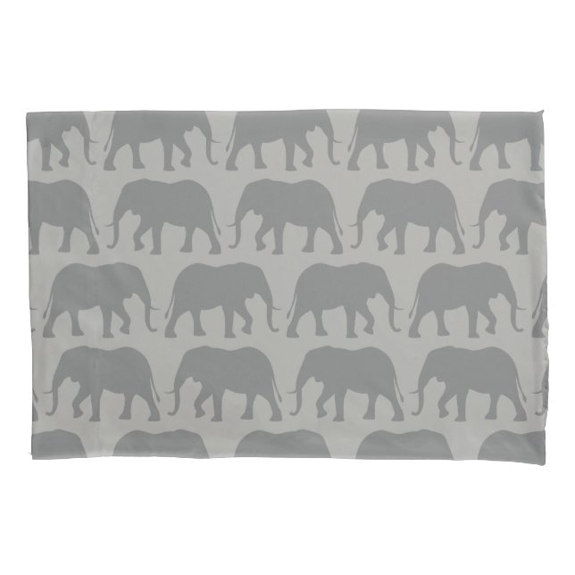 Funda De Cojín El elefante africano siluetea el modelo (Anverso)