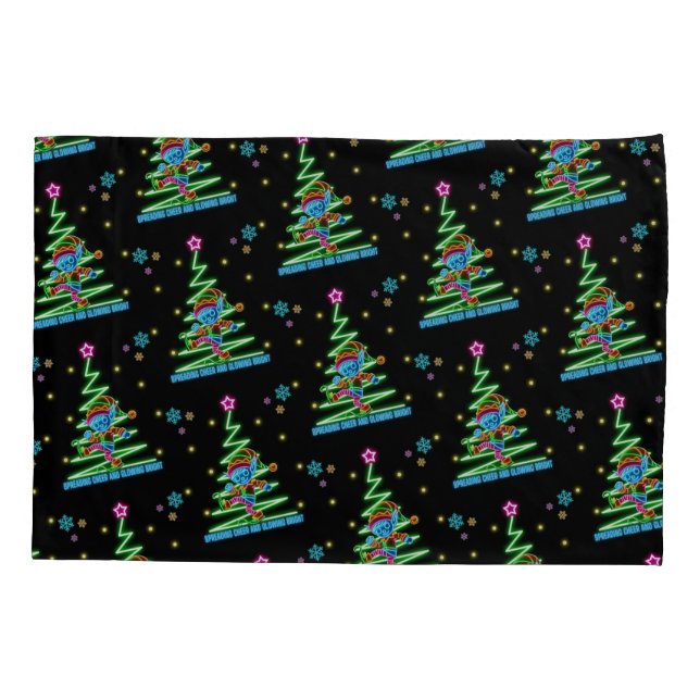 Funda De Cojín El elfo de la exposición brillante (Reverso)