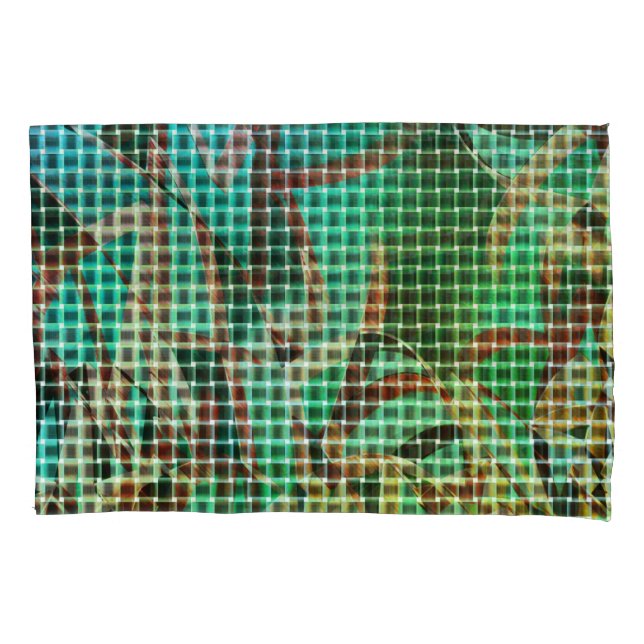 Funda De Cojín El estilo de las cestas de marrón verde se parece  (Anverso-izquierdo)