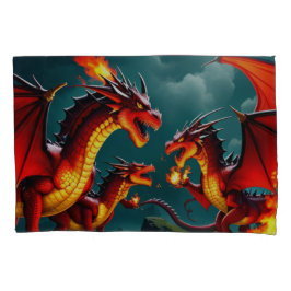 Funda De Cojín El fuego del dragón