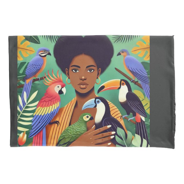 Funda De Cojín El guardián de las alas del paraíso (Anverso)