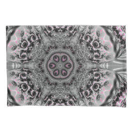 Funda De Cojín El Jardín Fractal de Plata