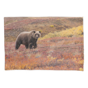 Funda De Cojín El Oso Grizzly Se Mueve A Través De Los Colores D