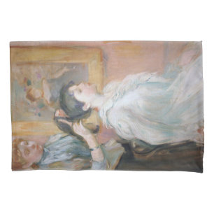 Funda De Cojín El pelo de la hija de la madre (de Berthe Morisot)