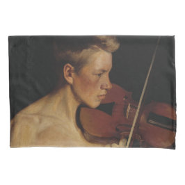 Funda De Cojín El violinista (músico masculino) (de Pekka Halonen